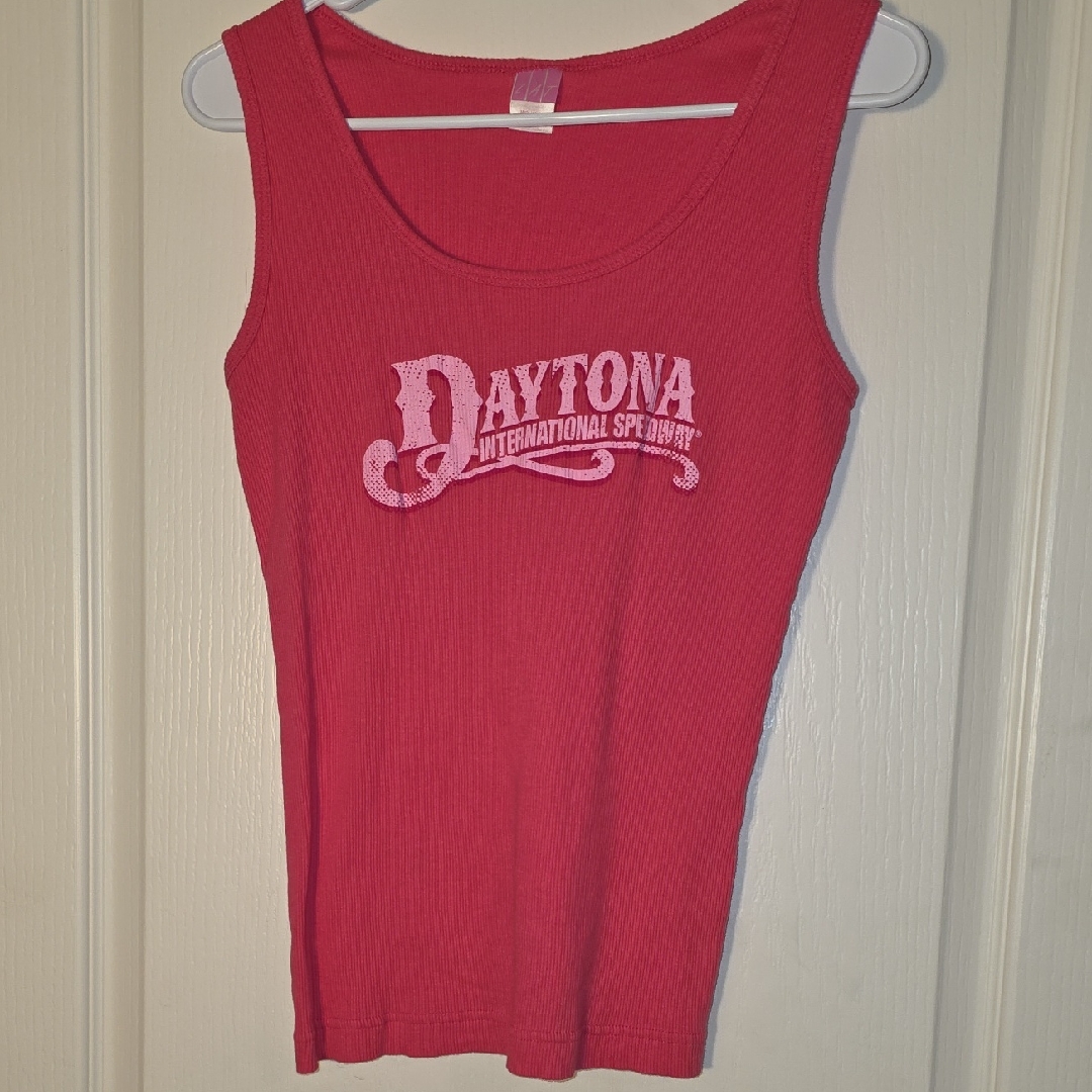 Daytona International Speedway Womens Pink Tank Top